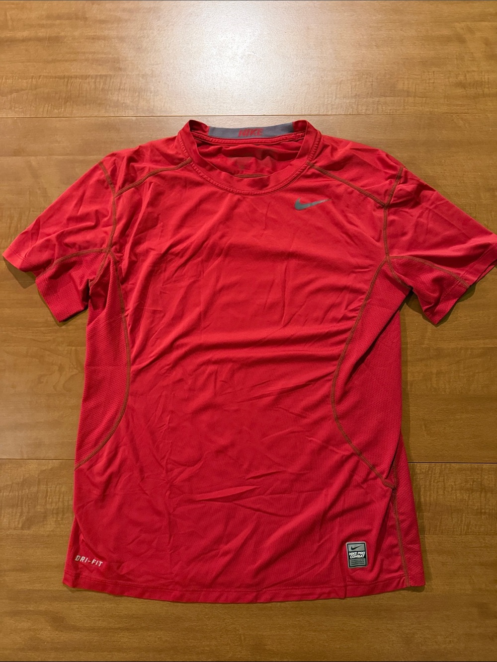 Nike Red Short Sleeve Dri-FIT Training Tee Fitted